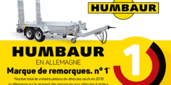 Humbaur, élu meilleure marque de remorques en 2018