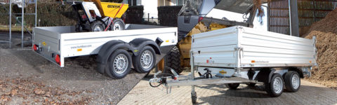 Remorque Startrailer H 132513 HUMBAUR - Simple essieu, 1300kgs